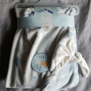NWT Reversible baby blanket
